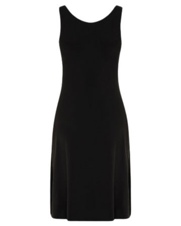 Gemsli FK309 41" Black Luxury V Neck Cami Slip Myselflingerie.com